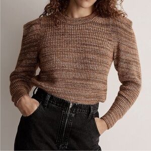 Madewell Space Dyed Prentiss Pullover Sweater NWT Size Medium